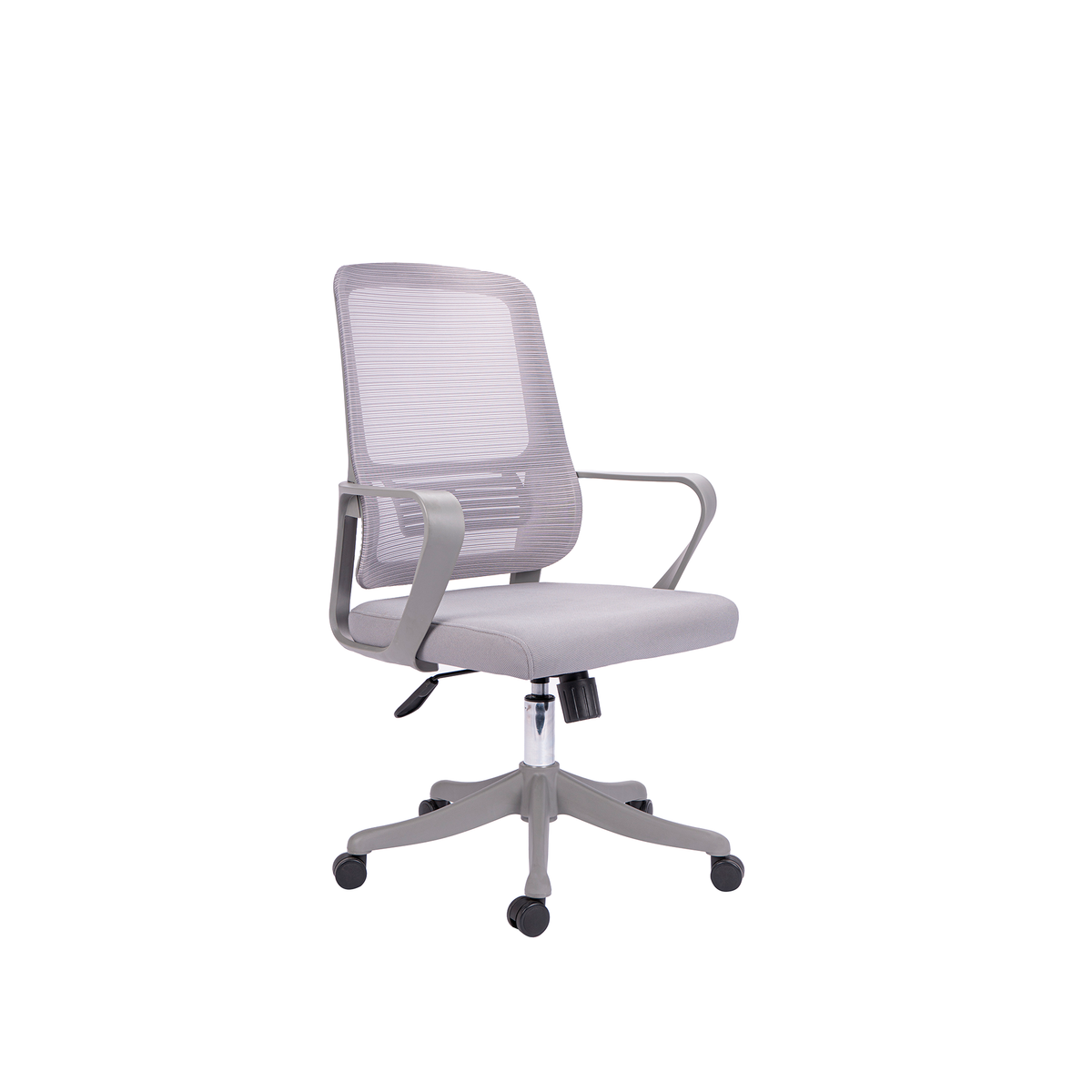 Silla Ejecutiva Montecarlo Gris – Malla Traslúcida, Soporte Lumbar y Confort Ergonómico Superior