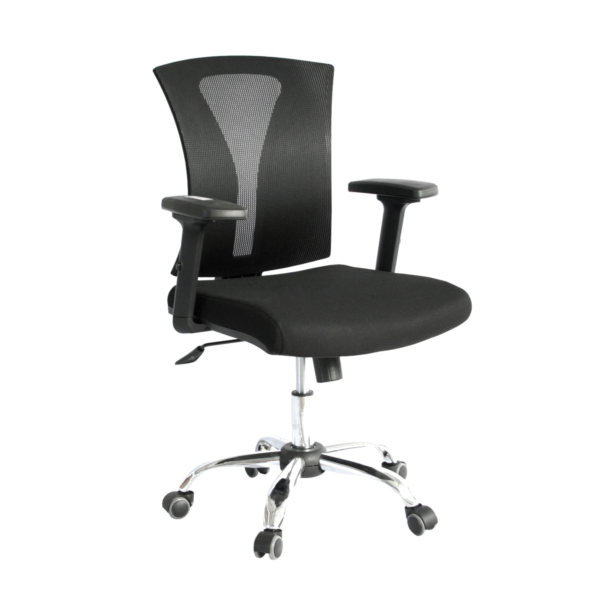 Silla Ejecutiva Praga Presidente Cromo – Malla Traslúcida, Cabecero Graduable y Confort de Alto Nivel
