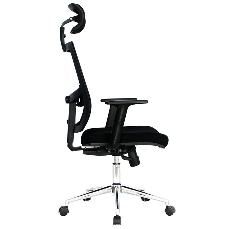 Silla Gerencial Hawai – Ergonómica con Cabecero y Malla Transpirable