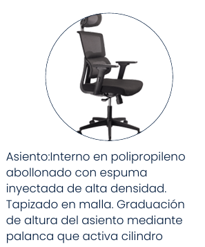 Silla Gerencial Australia – Ergonómica con Cabecero y Mecanismo Syncro