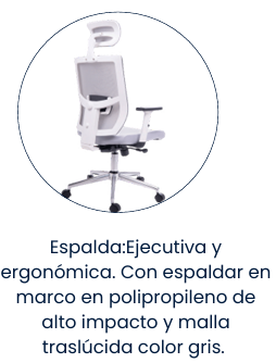 Silla Gerencial Hawai – Ergonómica con Cabecero y Malla Transpirable