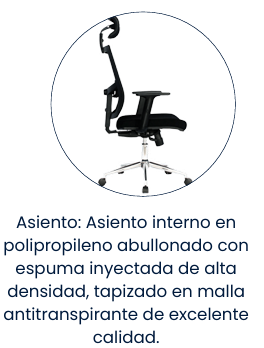 Silla Ergonómica Hawai con Cabecero – Estilo, Frescura y Confort para tu Espacio de Trabajo