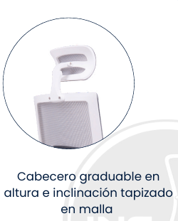 Silla Ergonómica Hawai con Cabecero – Estilo, Frescura y Confort para tu Espacio de Trabajo